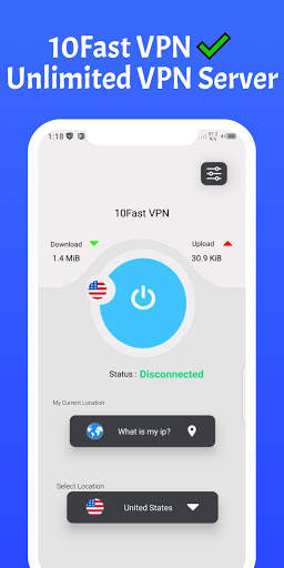 10Fast VPN - VIP Paid HOT VPN Pro | Fastest VPN screenshot 1