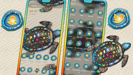 Turtle Mandala Launcher Theme screenshot 1