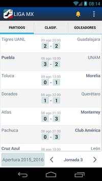 Livescore for Liga MX screenshot 1
