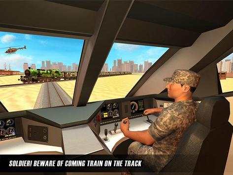US Army Train Driving Offroad Transporter screenshot 10
