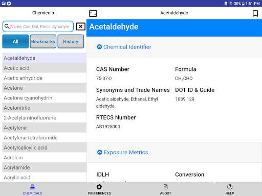 NIOSH Mobile Pocket Guide screenshot 8