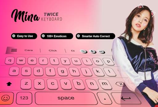 Mina Twice Keyboard Theme screenshot 1