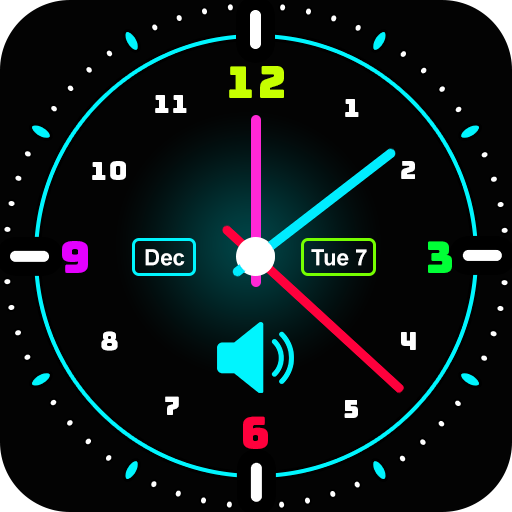 Smart Neon Voice Clock icon