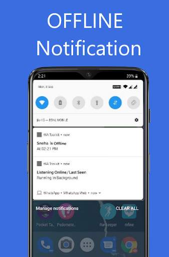 WhatsNotify - WA Online Offline Notification 3 تصوير الشاشة