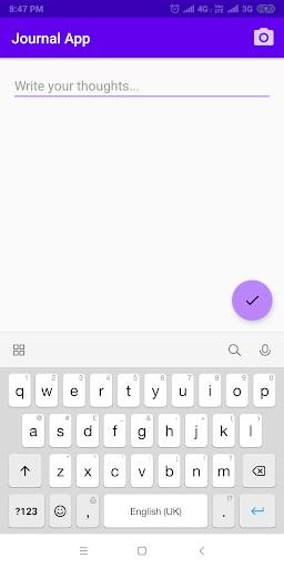 Journal App screenshot 2
