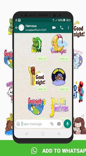 Good Morning & Night Stickers for WhatsApp screenshot 6