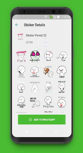 Stiker Pentol WA Lucu - WAStickerApps screenshot 2