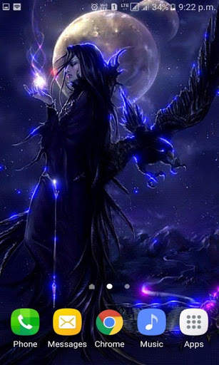 Night Witch Live Wallpaper screenshot 3