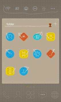 Button Up LINE Launcher theme screenshot 3