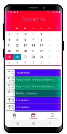 Calendario UPF скриншот 2