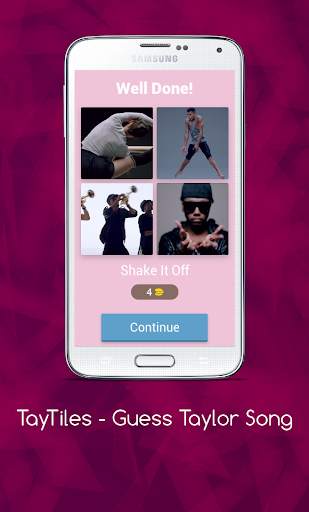 Taylor Swift Songs Guess Game - TayTiles screenshot 2