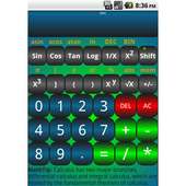 Calculator with shake icon