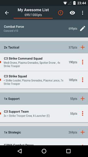 BattleScribe: Build your army list. Fast. screenshot 1