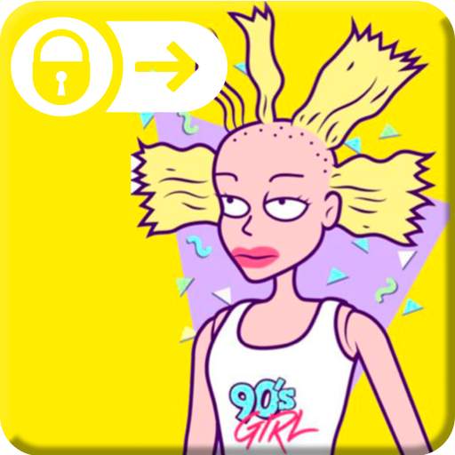 Girl Retro 90's Pop Art Teen Screen Lock 2.0