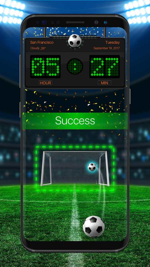 Football & shooting lock screen скриншот 3