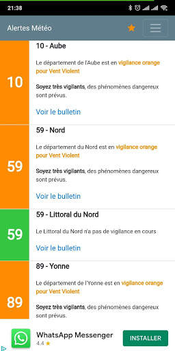 Alertes Météo screenshot 3