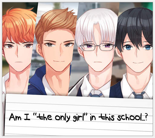 Only Girl in High School ?! - Otome Dating Sim screenshot 1