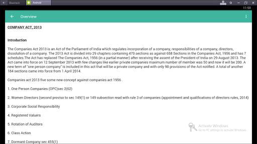 Company law 2013 screenshot 3