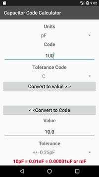 Capacitor Code Calculator screenshot 1