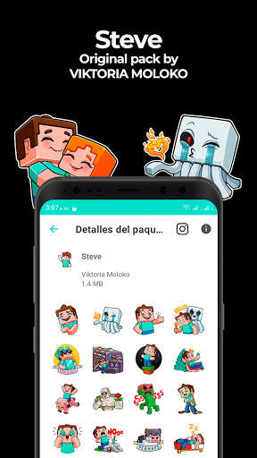 SteveCraft (Minecraft Fan) Stickers for WhatsApp screenshot 4