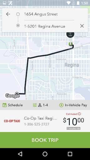 CO-OP TAXI REGINA screenshot 2