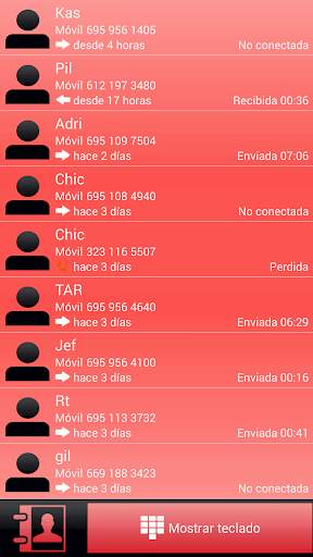THEME FOR EXDIALER GLASS RED screenshot 5
