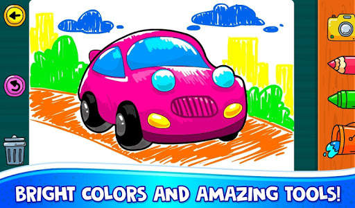 Learn Coloring & Drawing Car Games for Kids screenshot 2