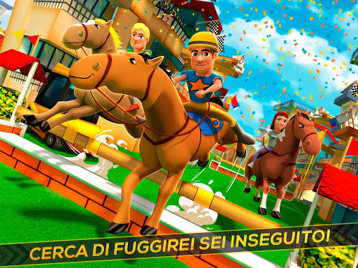 Gioco di Corsa di Cavallo - 3D Cartone Animato screenshot 7