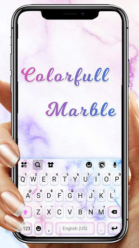 Colorful Marble Keyboard Theme screenshot 1