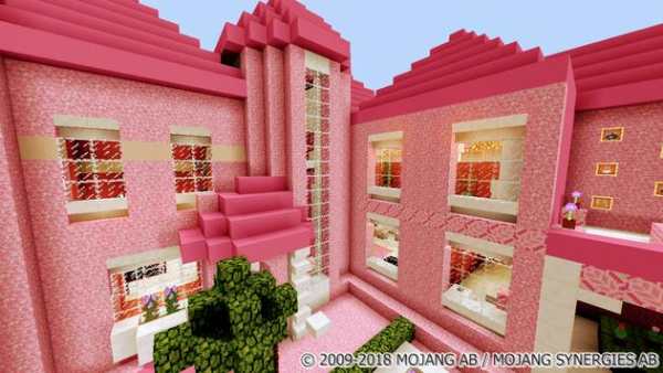 Pink House for Girls. Minecraft Map screenshot 3