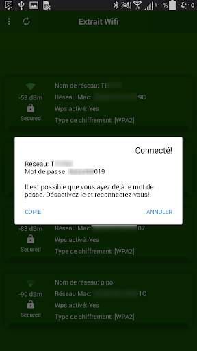 Extrait WiFi screenshot 5