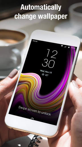 S8 lock screen for Galaxy phone screenshot 2