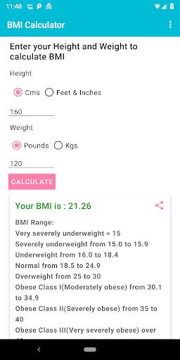BMI Calculator screenshot 3