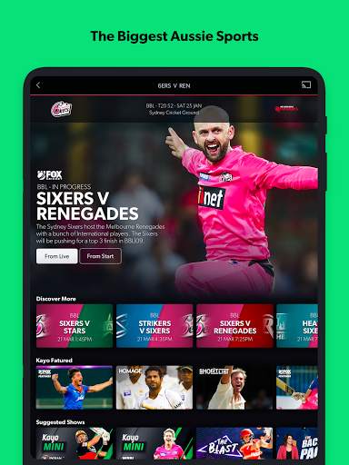 Kayo Sports - for Android TV screenshot 9