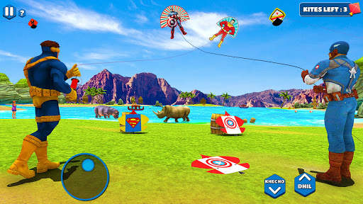 Superhero Kite Battle - Flying Master 3D screenshot 1