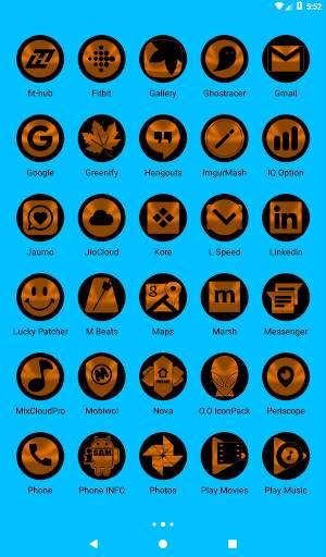 Oreo Orange Icon Pack screenshot 11