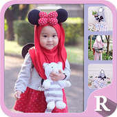 Cute Kids Hijab Fashion icon