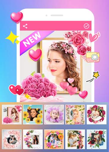 Flower Photo Frame : Flower Photo Editor 5 تصوير الشاشة