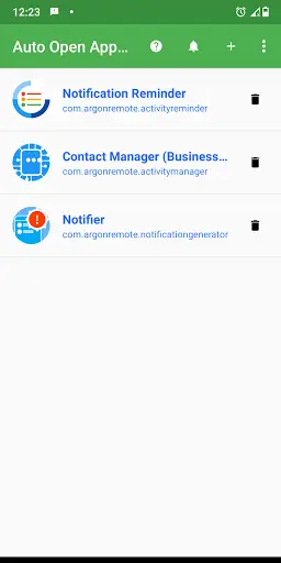 Notification Open App 1 تصوير الشاشة