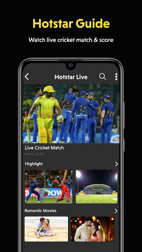 Hotstar - Hotstar Live Cricket TV Guide screenshot 1