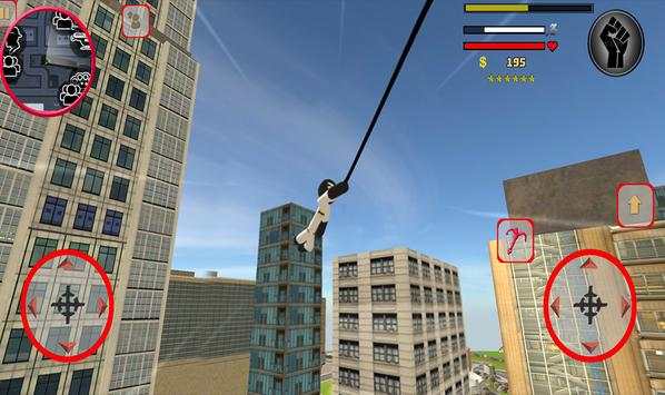 Bat Stickman Rope Hero - Amazing bat Fight screenshot 16