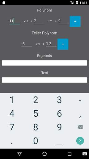 Polynomdivision screenshot 2