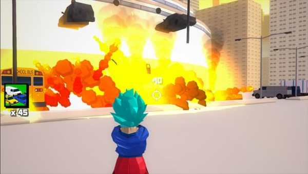 Super Saiyan Blue Goku Crime Battle City Gangster स्क्रीनशॉट 1