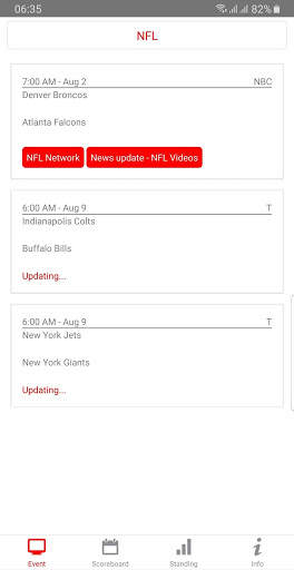 Live Stream for NFL 2020 - 2021 screenshot 1