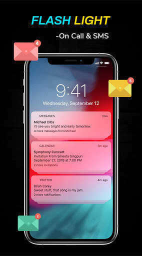 Mobile Color Flash Alert - Call & SMS screenshot 3