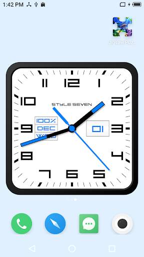 Square Analog Clock-7 screenshot 6