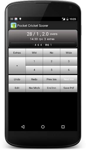 Pocket Cricket Scorer - Paid screenshot 1