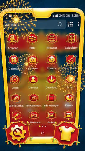 Dussehra Ravan Launcher Theme screenshot 1