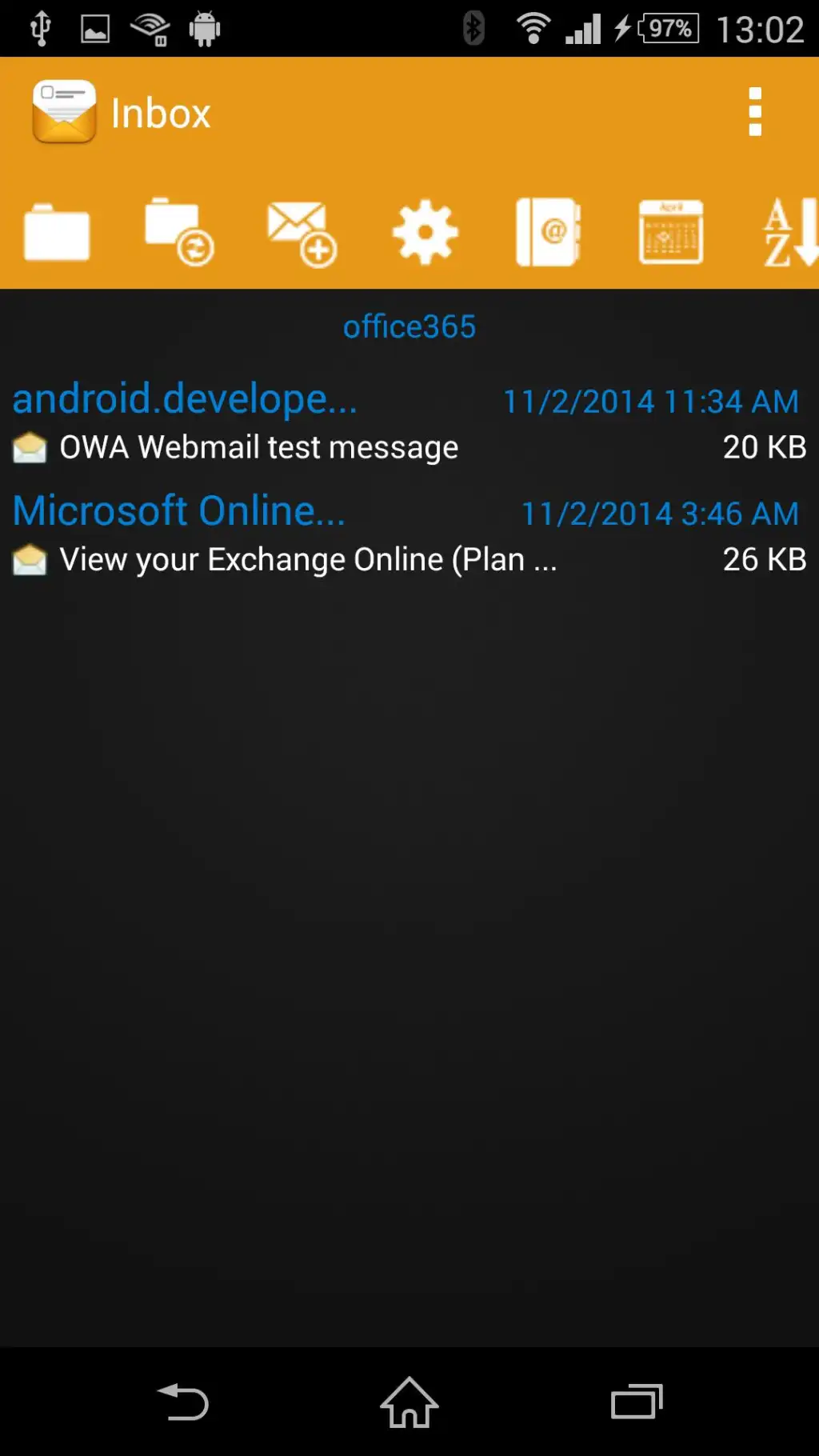 OWA Webmail screenshot 1