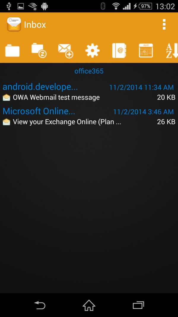 OWA Webmail screenshot 1